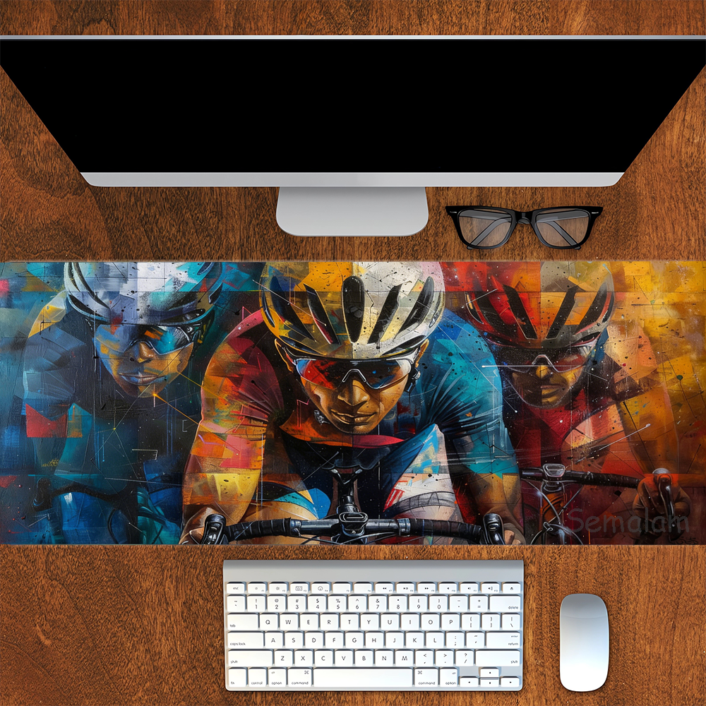 Mountain Biking Game - 1pc Mountain Bike Racing Mousepad Large