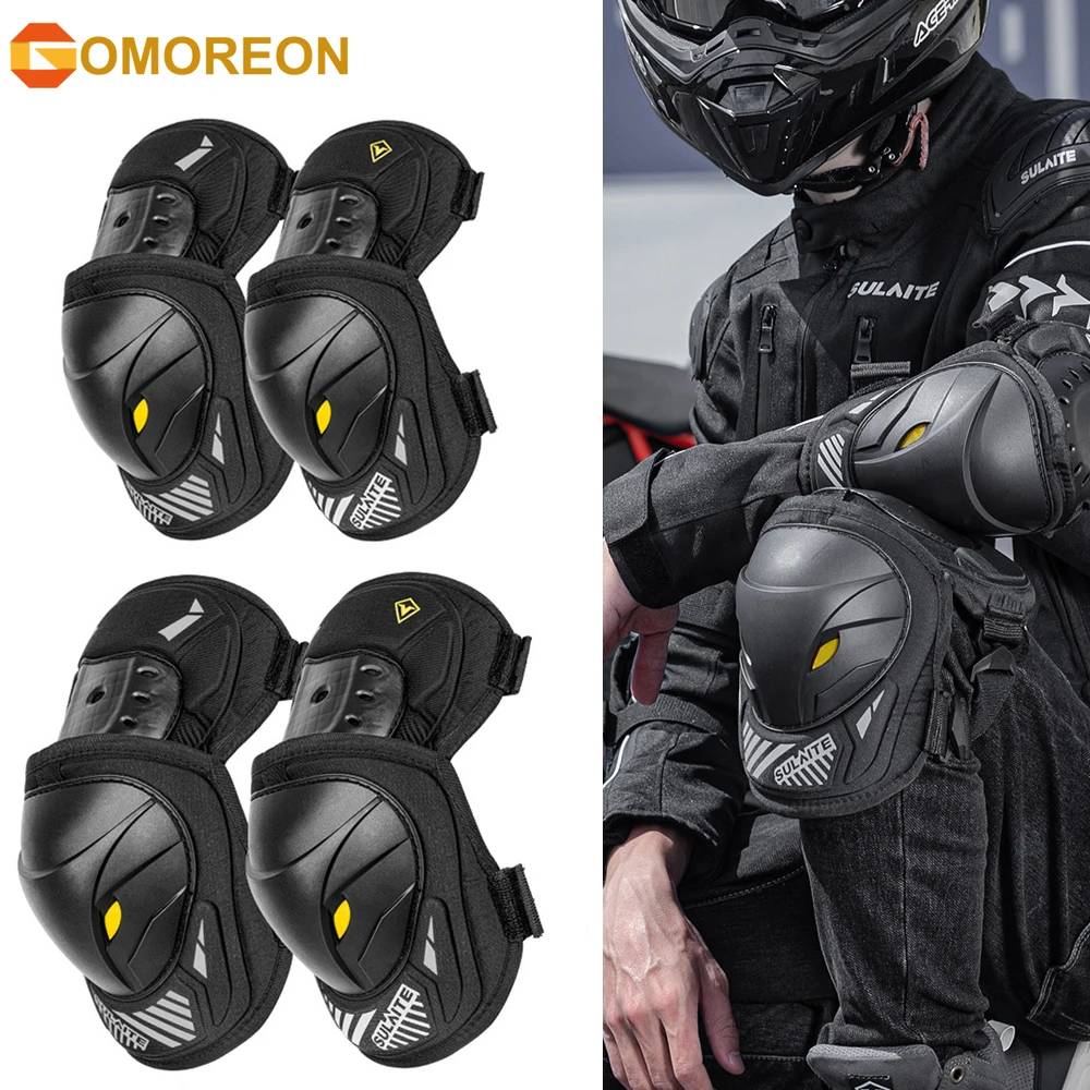 GOMOREON 1Pair Motorcycle Elec – Mountain Biking Knee Pads Bewertung und Preis