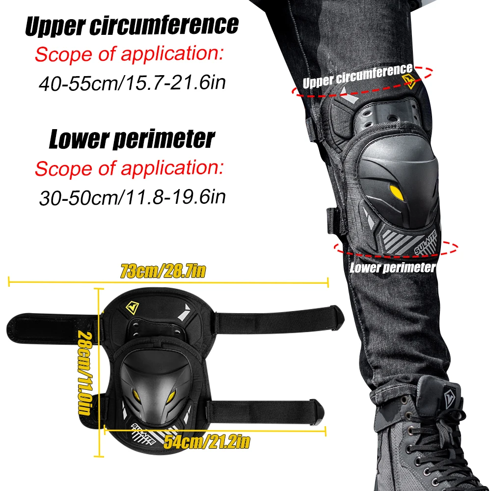 GOMOREON 1Pair Motorcycle Elec – Mountain Biking Knee Pads Bewertung und Preis
