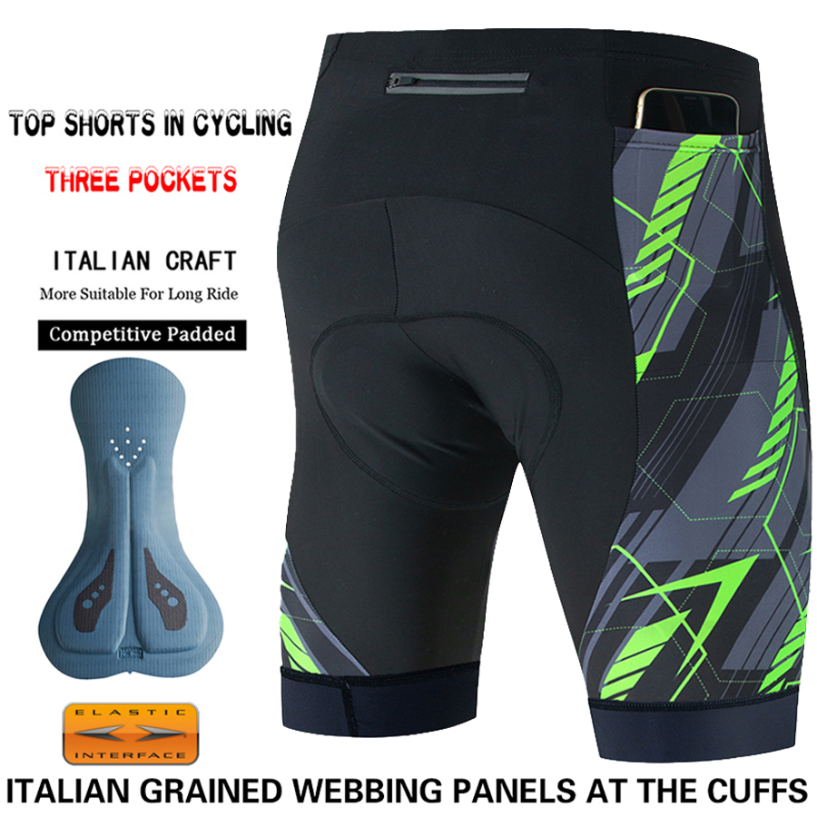 3 Pockets Men's Cycling Shorts – Mountain Biking Outfit Bewertung und Preis